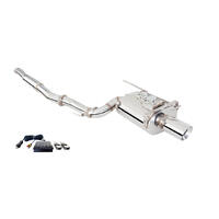 XForce 3in Turbo-Back Exhaust w/Varex Rear Muffler - Stainless (EVO 7-9)