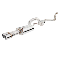 XForce 3.5in Turbo-Back Exhaust w/4in Dump Pipe - Dual Tip SS ES-FG20-TBS