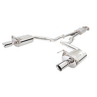 XForce Twin 2.5in Cat-Back Exhaust - Stainless (Mustang GT 2015+ Convertible)