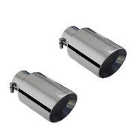 XForce 3in Tips - Stainless Steel (Focus ST 2016+) Black ES-FST16-BLACKTIPS