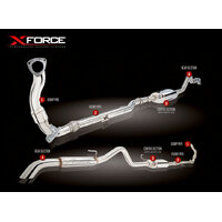 XForce 3in DPF-Back Exhaust - Stainless Steel (Navara D40 07-15) ES-ND40A-PFB