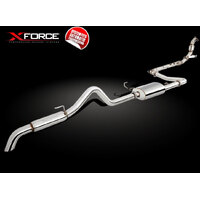 XForce 3in Turbo-Back Exhaust No Cat - Stainless Steel (Navara D40 2007+)