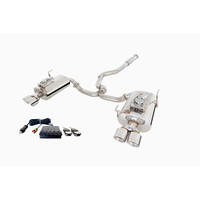 XForce 3in Cat-Back Exhaust w/Quad-Tip Varex Mufflers - Stainless