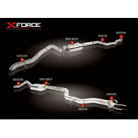 XForce 3in Cat-Back Exhaust - Stainless Steel (Amarok 2011+ 4WD) ES-VA11-4WD-CBS
