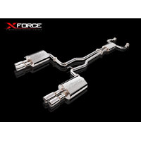 Twin 2.25in Cat-Back Exhaust w/Large Centre Resonator, Stainless Steel
