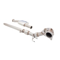 XForce 3in Dump Pipe and Cat Kit - Stainless Steel for (Golf R Mk6)