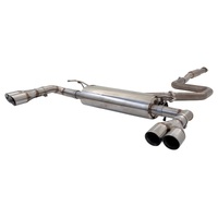 XForce 3in Cat Back System - Varex Rear Muffler w/ Tips - NP Stainless Steel