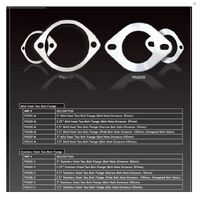 XForce 2.5"/2 Bolt Laser Cut Flange Narrow - Mild Steel F2M-N25