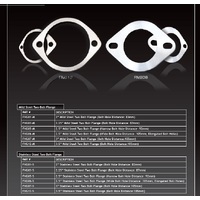 XForce 2.25in Two Bolt Flange - Stainless Steel (Bolt Hole Distance: 87mm)