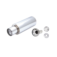 XForce Universal 6in Cannon Muffler - 3in Inlet/4.5in Straight-Cut Tip