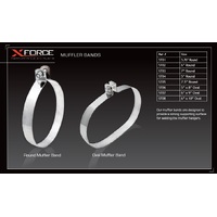 XForce Oval Muffler Band - 6in x 10in ST08