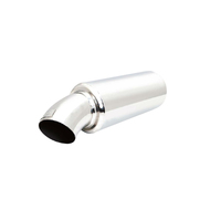 XForce Universal 7in Cannon Muffler - 3in Inlet/Dump-Pipe Style Tip