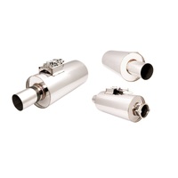 XForce Varex Universal Round Muffler - 3.5in Inlet/3.5in Outlet VMK17-350