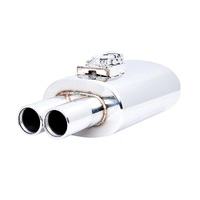 XForce Varex Universal Oval Muffler - 3in Inlet/Twin Tip VMK5-300