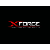 XForce 5 x 18 x 24in Oval Muffler - 3in Single-Side In, Dual 2.25in Side Out