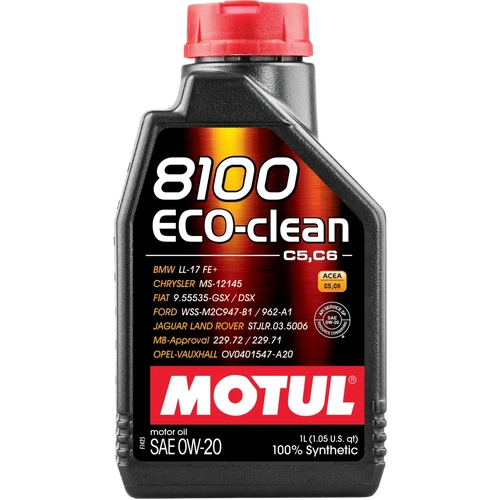 MOTUL General Servicing  8100 ECO-CLEAN 0W-20  12 _ 1L 