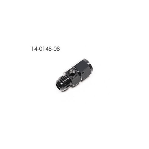 Radium AN Male to Female Fitting w/Inline 1/8" NPT Female Port