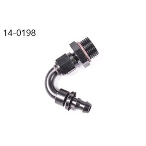 Radium 10AN ORB to 3/8" PushLok 120 Degree Hose End 2 Piece Adaptor