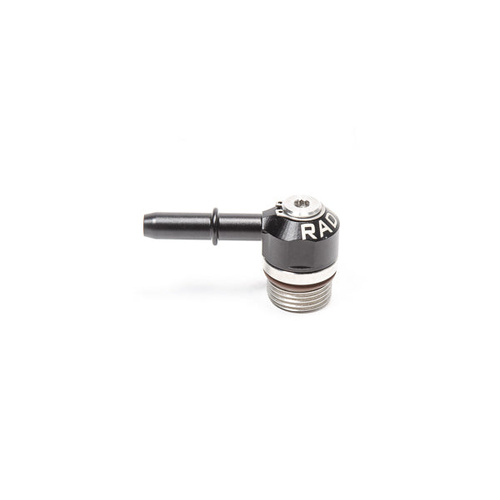 Radium V2 AN ORB to SAE Male EFI Quick Connect Low Profile Swivel Banjo Fitting