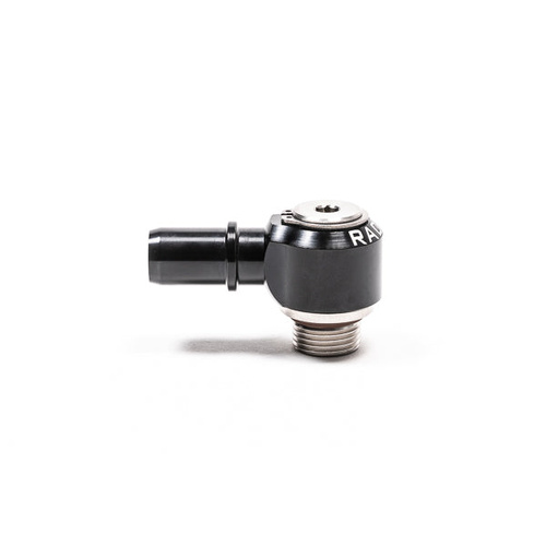Radium V2 AN ORB to SAE Male EFI Quick Connect Low Profile Swivel Banjo Fitting