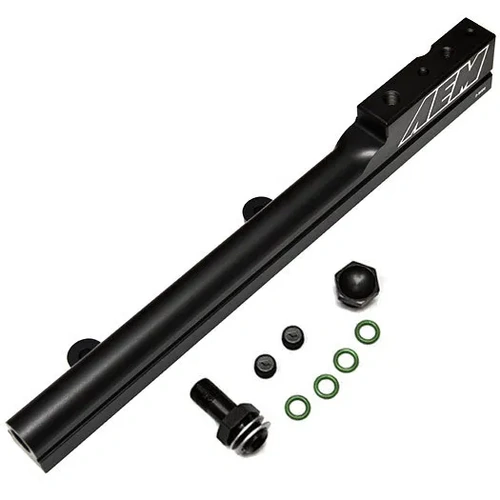 AEM High Volume Fuel Rail Black for Honda D16Y7 & D16Y8