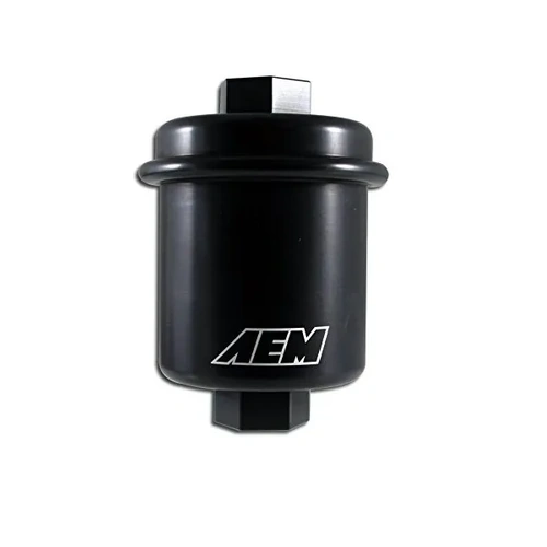 AEM High Volume Fuel Filter Black for Acura & Honda