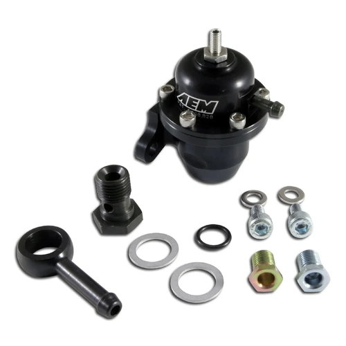 AEM Adjustable Fuel Pressure Regulator Barb Fitting Banjo to 7mm