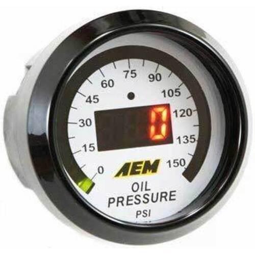 AEM 52mm Digital Oil Pressure Display Gauge 0-150psi AEM ELECTRONIC 30-4407