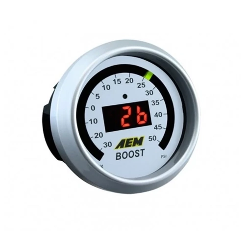 AEM 52mm Digital Boost Pressure Gauge -30-50psi AEM ELECTRONIC 30-4408