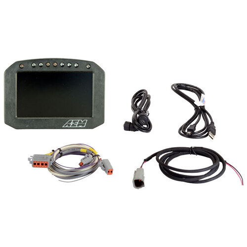 AEM CD-5FL Carbon Flat Panel Digital Racing Dash Display, Logging, No Internal GPS, AEM ELECTRONIC 30-5601F