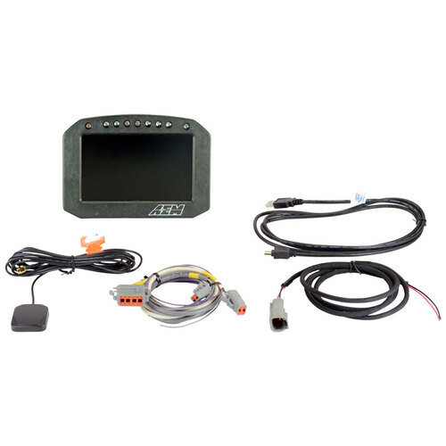 AEM CD-5F Carbon Flat Panel Digital Racing Dash Display, Non-Logging, Internal GPS Enabled, AEM ELECTRONIC 30-5602F