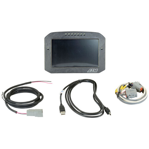 AEM CD-7F Carbon Flat Panel Digital Racing Dash Display, Non-Logging, No Internal GPS, AEM ELECTRONIC 30-5700F