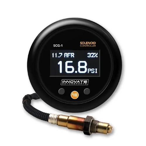 Innovate Motorsports SCG-1 Solenoid Boost Controller w/Wideband O2 Gauge Kit