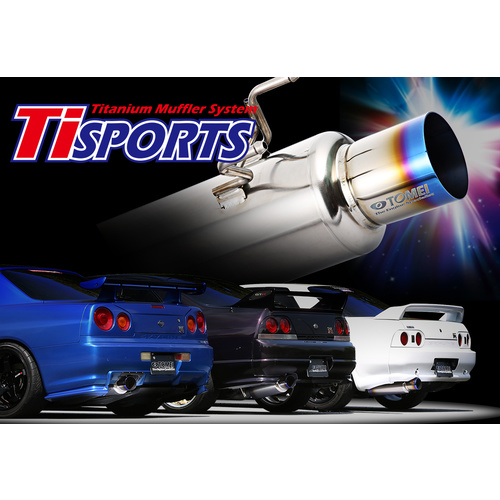 Ti SPORTS TITANIUM MUFFLER for BNR32/BNR33/BNR34 RB26DETT