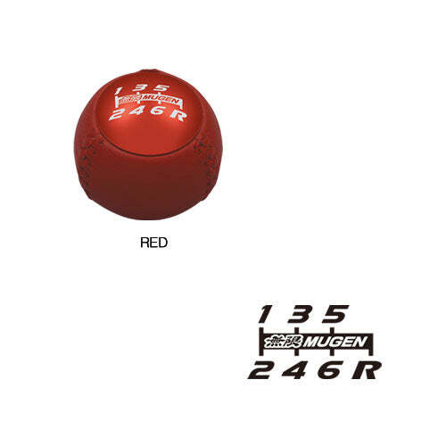Mugen Leather Shift Knob (Red)