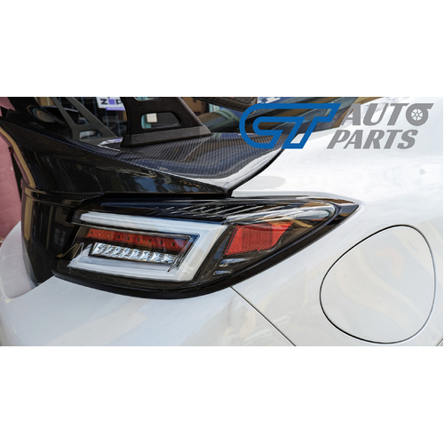 INTEC BLACK LED DYNAMIC TAIL LIGHTS FOR 2022+ TOYOTA 86 GR86 SUBARU BRZ TAILLIGHTS