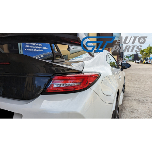 INTEC RED LED DYNAMIC TAIL LIGHTS FOR 2022+ TOYOTA 86 GR86 SUBARU BRZ TAILLIGHTS