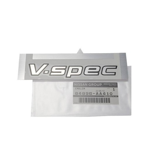 Genuine Nissan V-Spec Boot Lid Decal Fits Nissan Skyline R34 GTR 84896-AA410