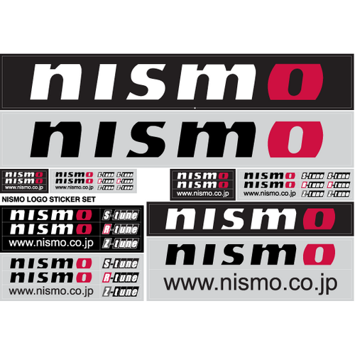 Nismo Logo A4 Size Sticker Decal Kit Set 99992-RN237