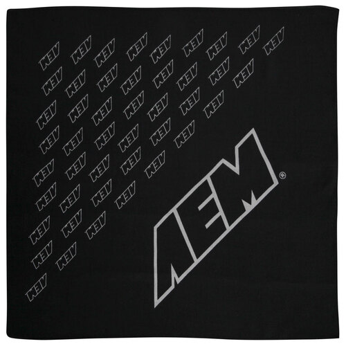 AEM 01-1501 Bandana;  AEM Bandana, Black/Gray