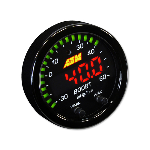AEM X-Series Digital 60PSI/4BAR Boost Display Gauge
