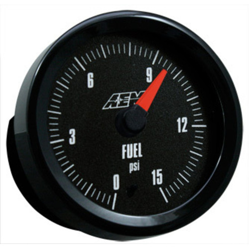 AEM Fuel Pressure Gauge 0-15psi w/Analog Face