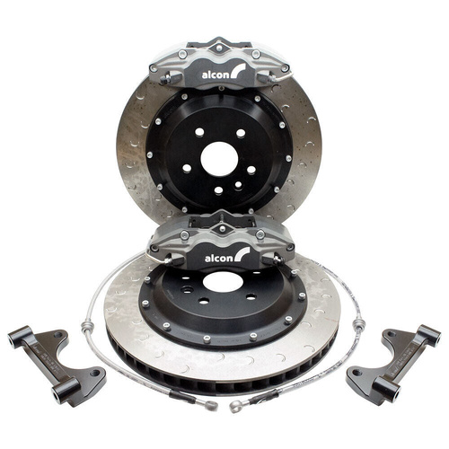 Alcon Rear Bolt On Big Brake Kit - Honda Civic EP3 Type-R CAR69 Black (4-Piston) Caliper DBA 355x32mm Rotor 