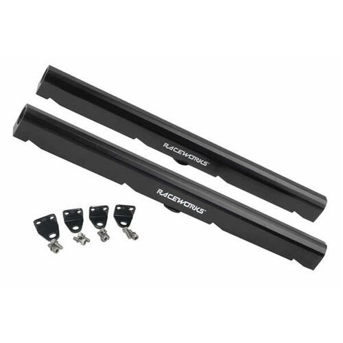 Raceworks Fuel Rails Black for Holden Commodore VT-VZ (Gen3 LS1 5.7L)  ALY-016BK