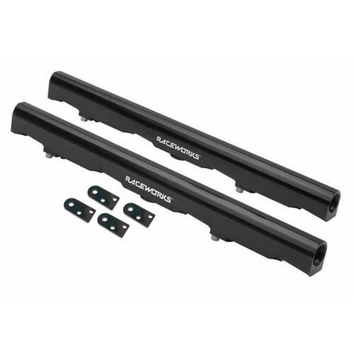 Raceworks Fuel Rails Black for Holden Commodore (LS2/LS3/L76/L77/L98 6L/6.2L)  ALY-017BK