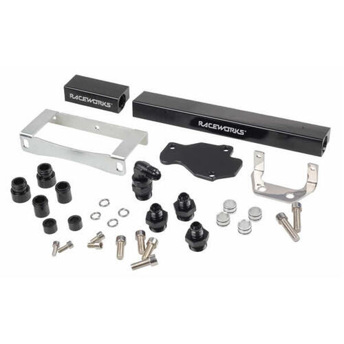 Raceworks Fuel Rails Black for Mazda RX7 FD Series 6/7/8 (13BT)  ALY-020BK