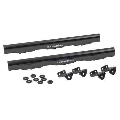 Raceworks Fuel Rails Black - HSV Commodore VE/Corvetted C6 (LS7 7.0L)  ALY-032BK