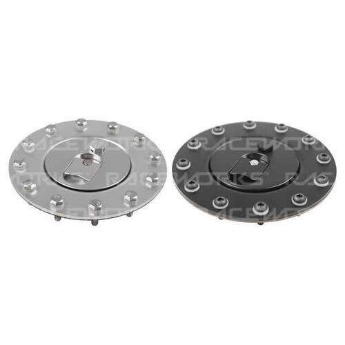 Raceworks Black Billet Aluminium Flush Fuel Cell Cap  ALY-078BK