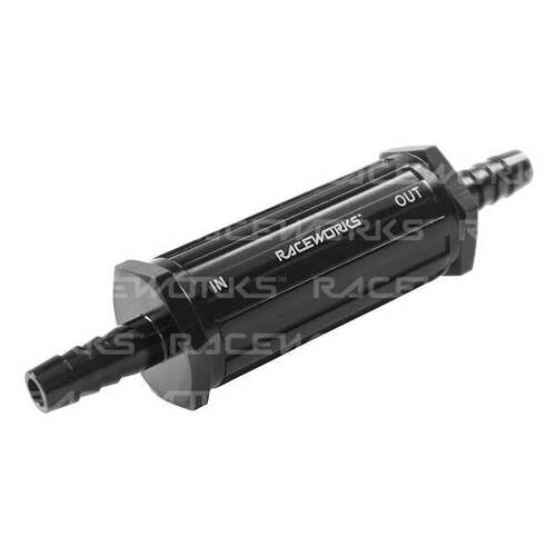 Raceworks Rw Inline Fuel Filter With 3/8" Barbs 30 Micron  ALY-099