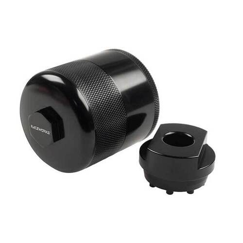 Raceworks Billet Lifetime Oil Filter 13/16''-16 30Micron With Opener  ALY-115-1316BK